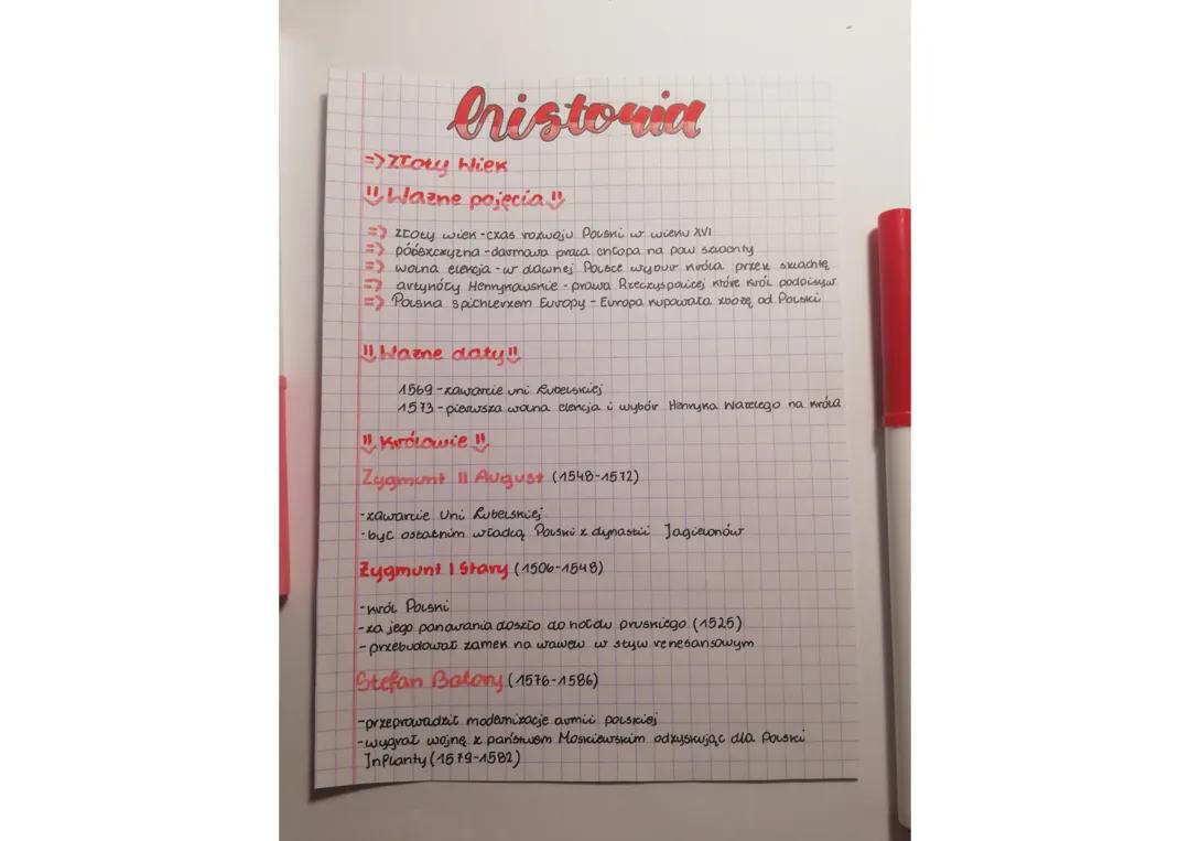 Historia Polski: Złoty Wiek i Jego Ważne Aspekty