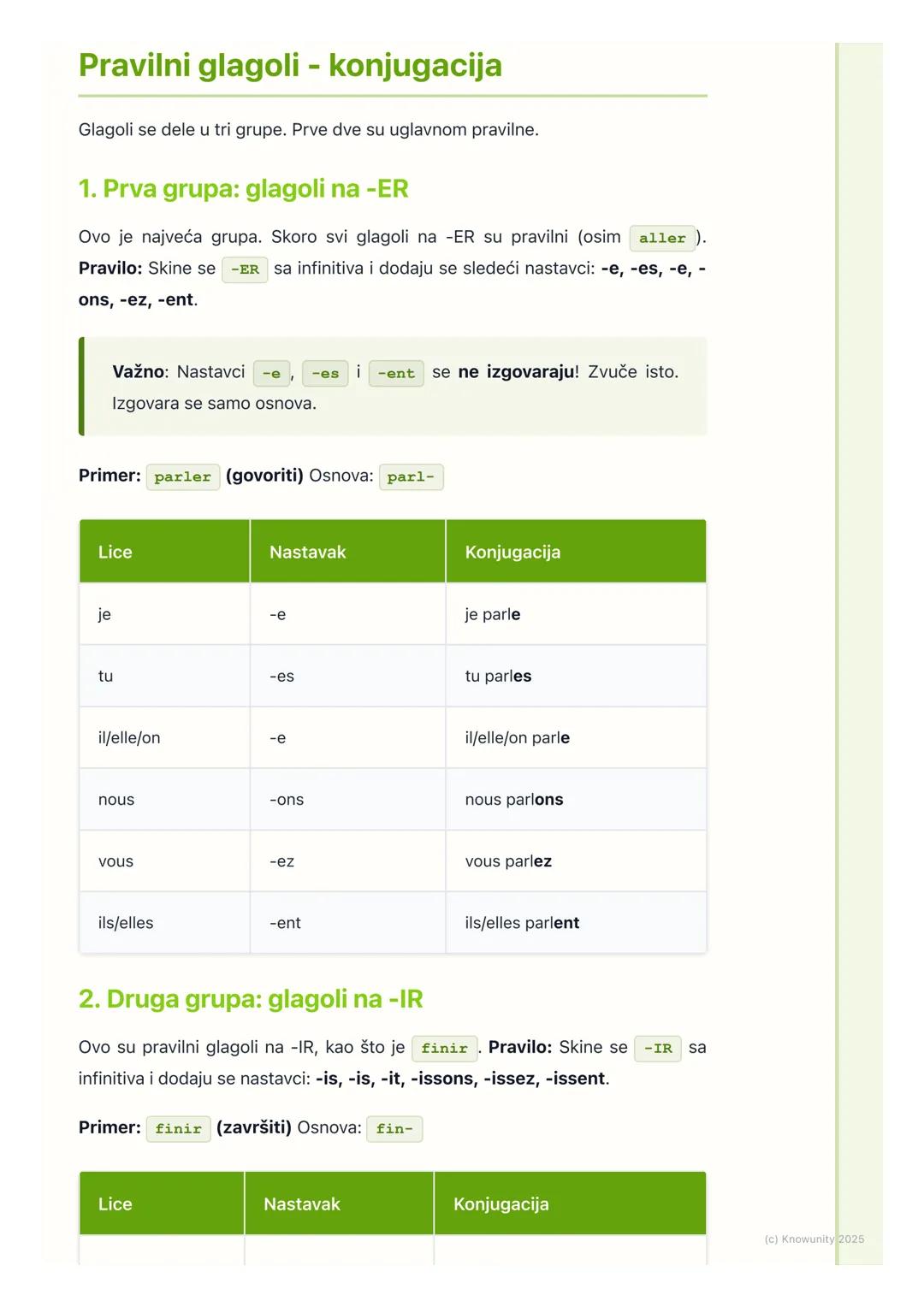 # Glagoli u prezentu

Uvod u prezent

Prezent (le présent) je sadašnje vreme. Koristimo ga da kažemo šta se dešava
sada, šta se dešava uopšt