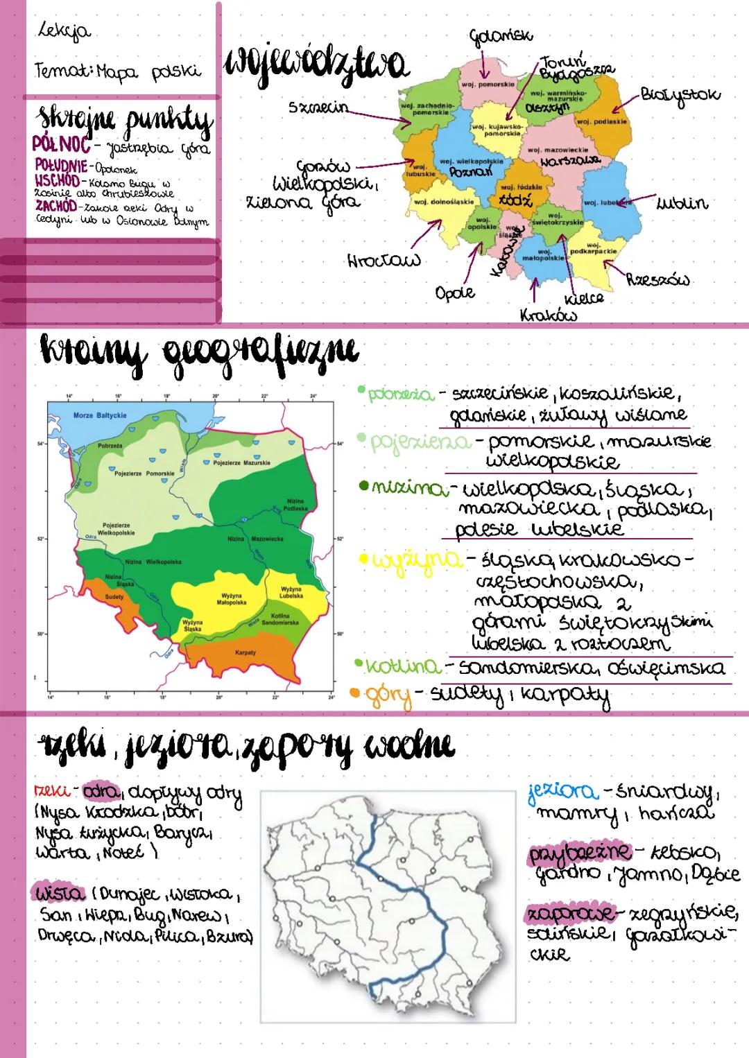 mapa polski