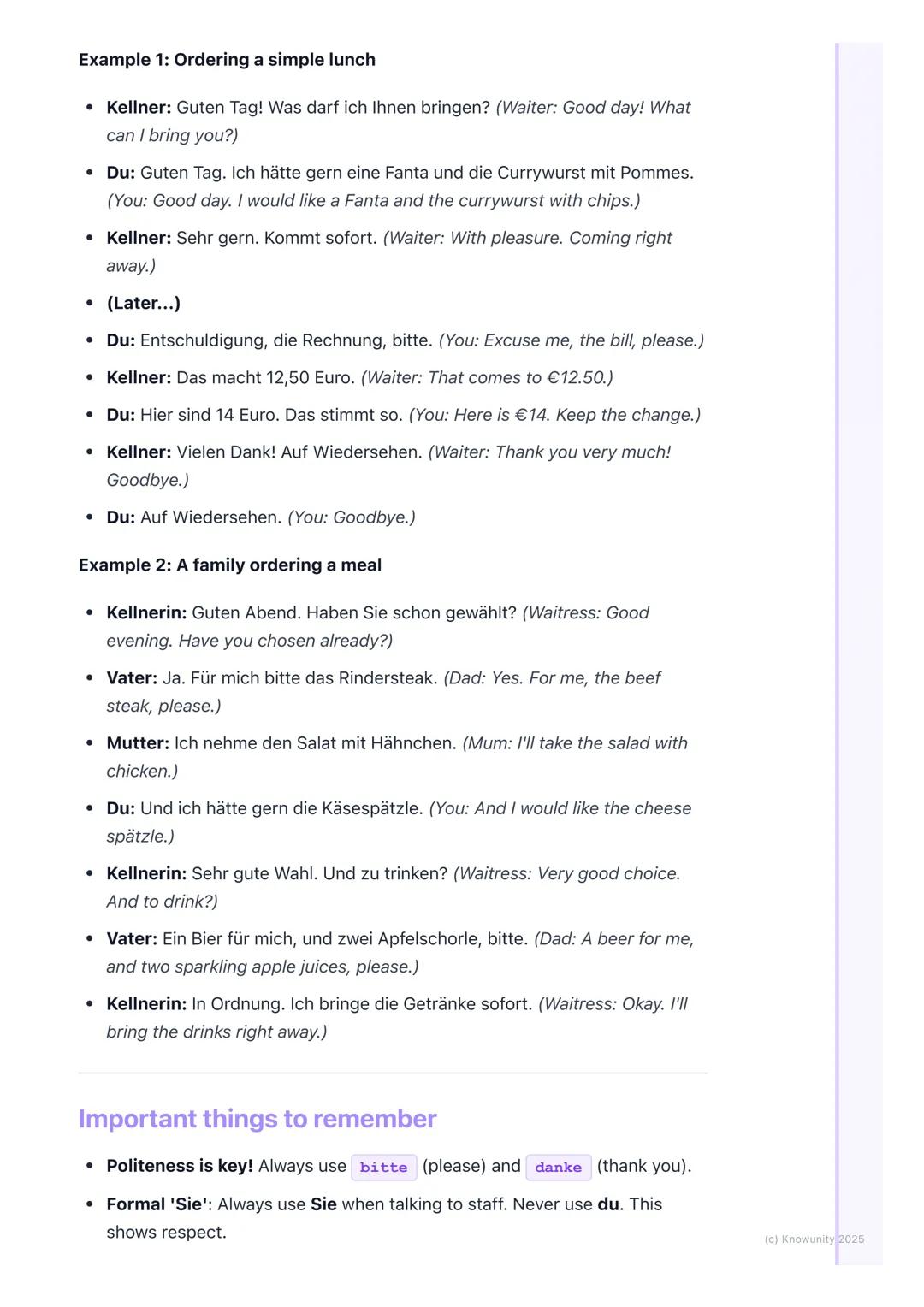 # At the Restaurant (Im
Restaurant)

Introduction to ordering in German

This is for Module 4, all about food and drink. These phrases are w