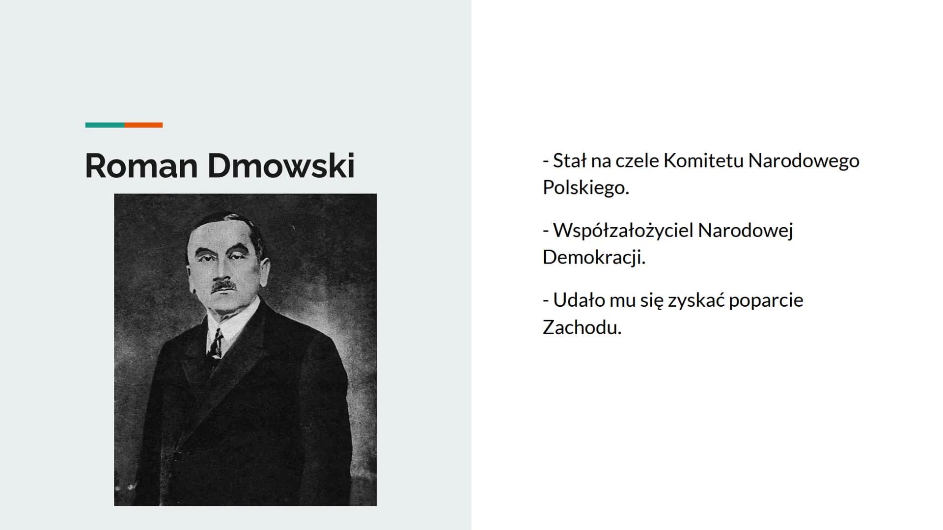 Polska w okresie
międzywojennym
Postacie historyczne Ignacy Daszyński
- Polski polityk socjalistyczny.
- Stał na czele powołanego w Lublinie
