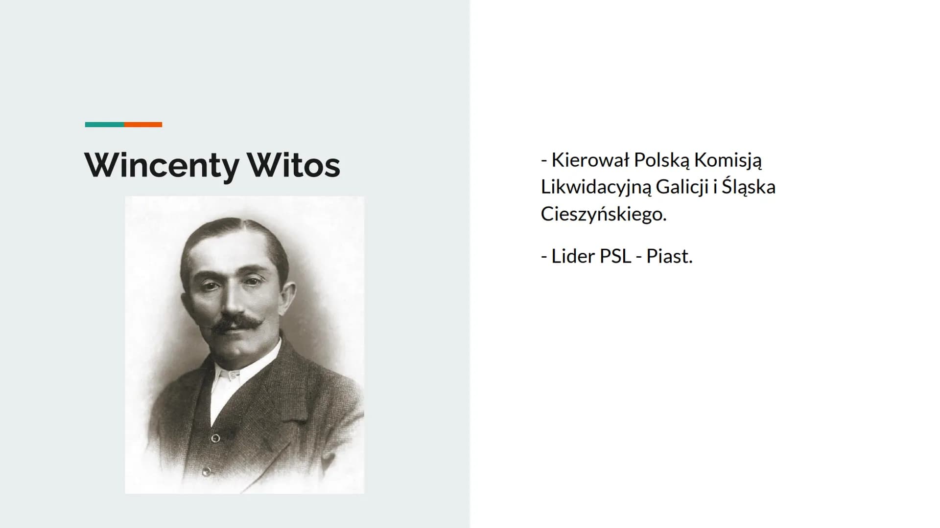 Polska w okresie
międzywojennym
Postacie historyczne Ignacy Daszyński
- Polski polityk socjalistyczny.
- Stał na czele powołanego w Lublinie