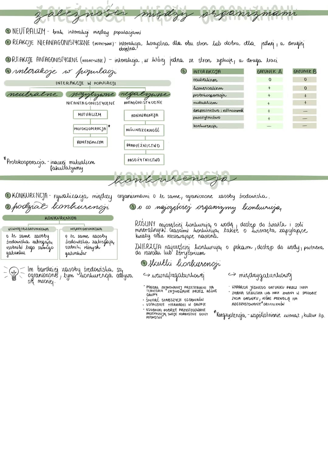 zalez noses między organizmami
NEUTRALIZM-brate interatigi między populacjami.
ⒸREAKCJE NIEANTAGONISTYCZNE (POXYTYMINE)- interalicia hozzyst