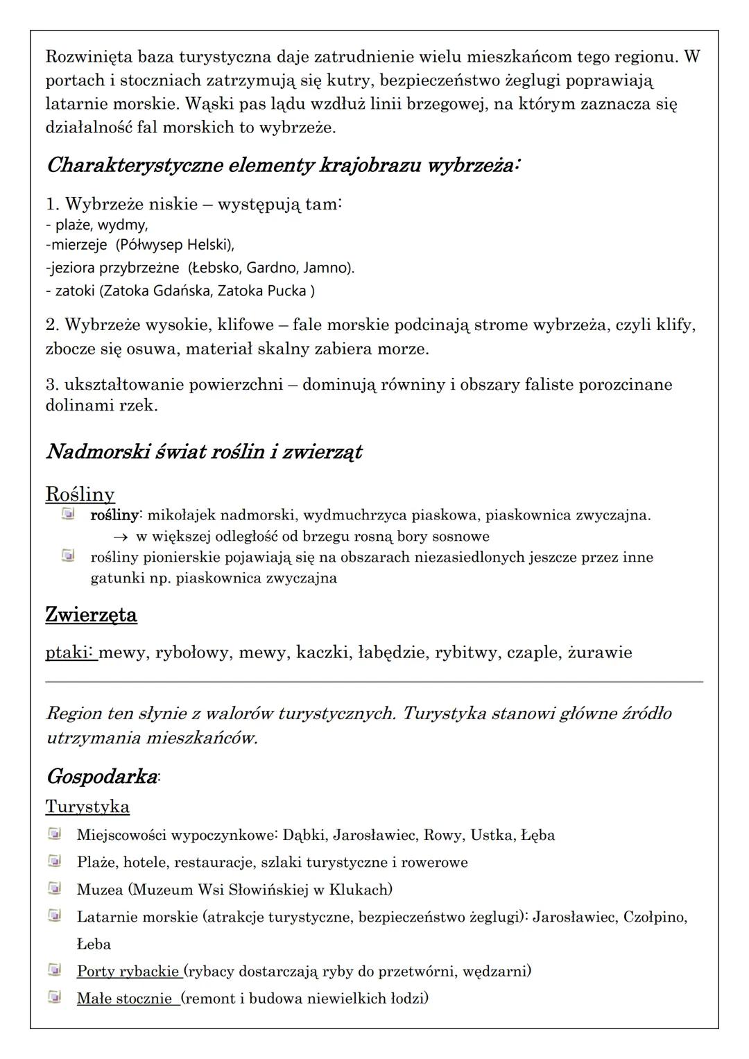 KRAJOBRAZ NADMORSKI WYBRZEŻA SŁOWIŃSKIEGO
Wybrzeże Słowińskie to najbardziej na północ wysunięta część Pobrzeża
Koszalińskiego. Rzeźba wybrz