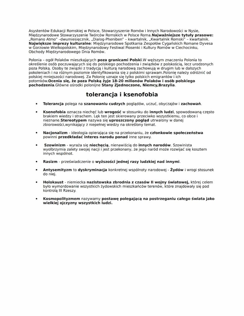 <h2 id="obywatelstwoinarodowo">Obywatelstwo i narodowość</h2>
<p>Naród (wspólnota narodowa) to trwała, zorganizowana zbiorowość ludzi odwołu