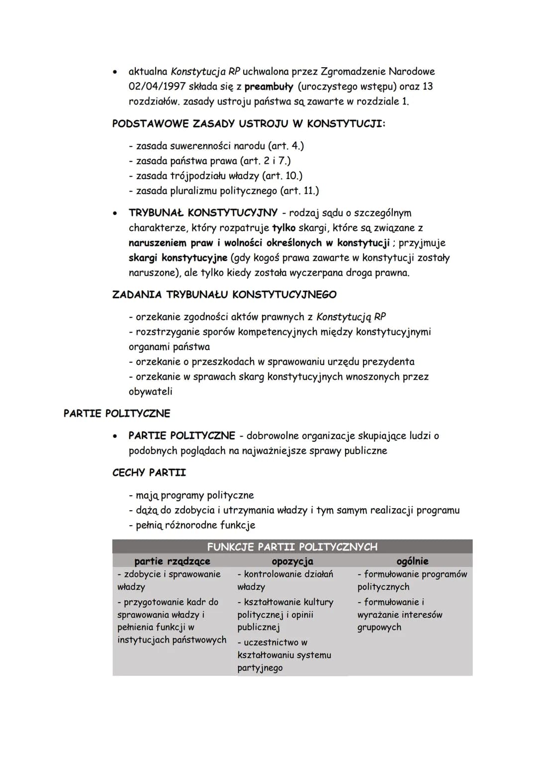 PAŃSTWO I JEGO FUNKCJE
●
●
ustrój demokratyczny rzeczypospolitej polskiej
symbole państwa to:
hymn
flaga
-godło
CECHY PAŃSTWA
●
●
państwo tw