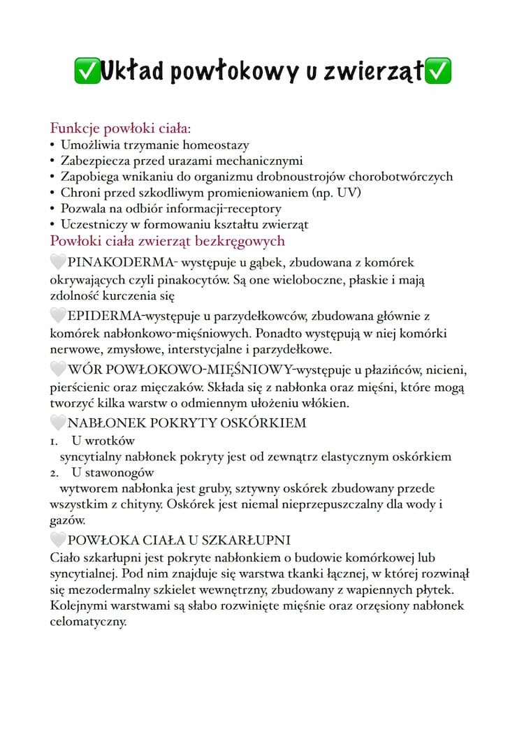 Know układ powłokowy u zwierząt  thumbnail