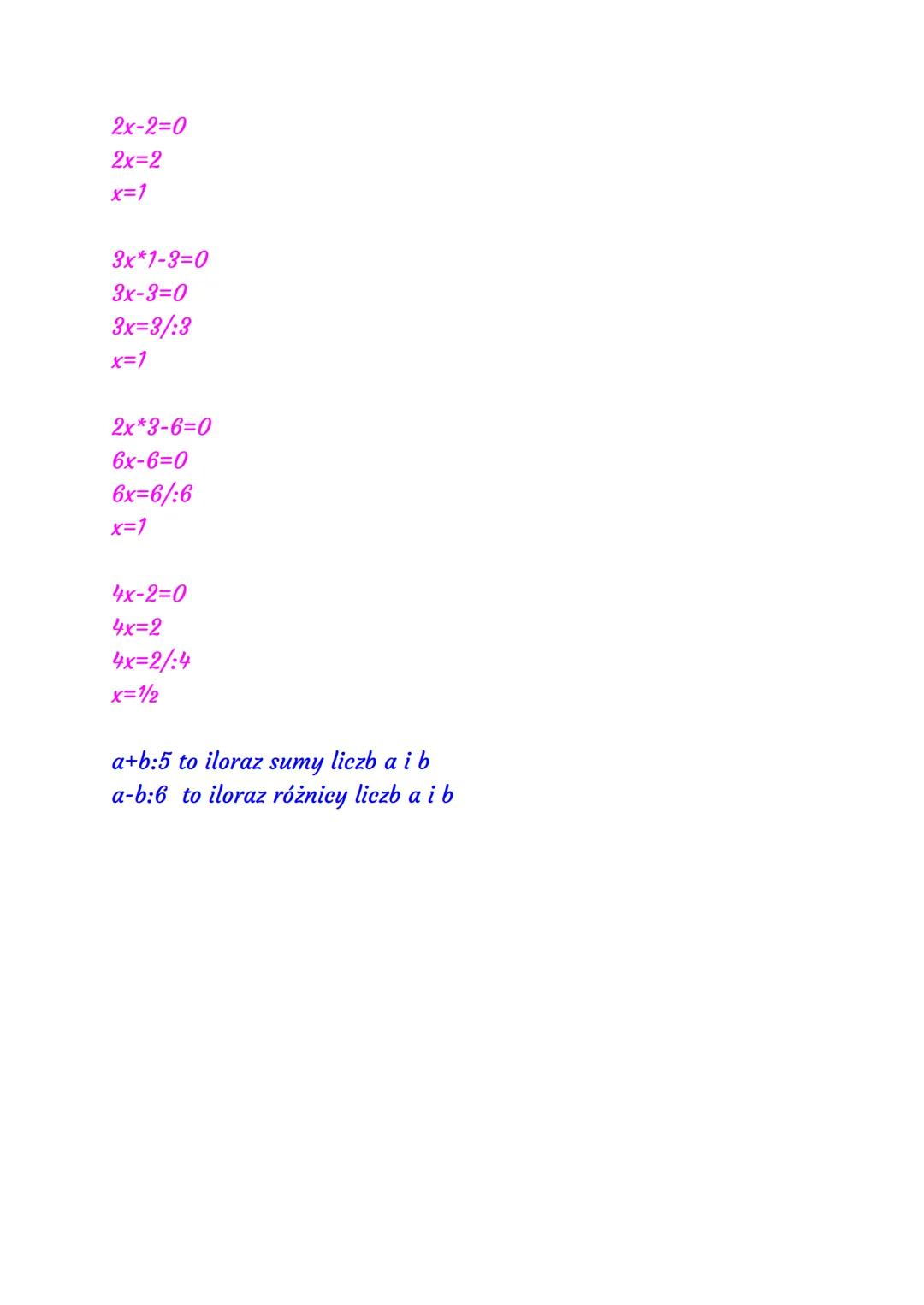 # Elementy algebry
1.Równania z jedną niewiadomą
2+x+3=0 żeby wiedzieć ile wynosi nasza niewiadoma czyli x
musimy wszystkie liczby przenieść