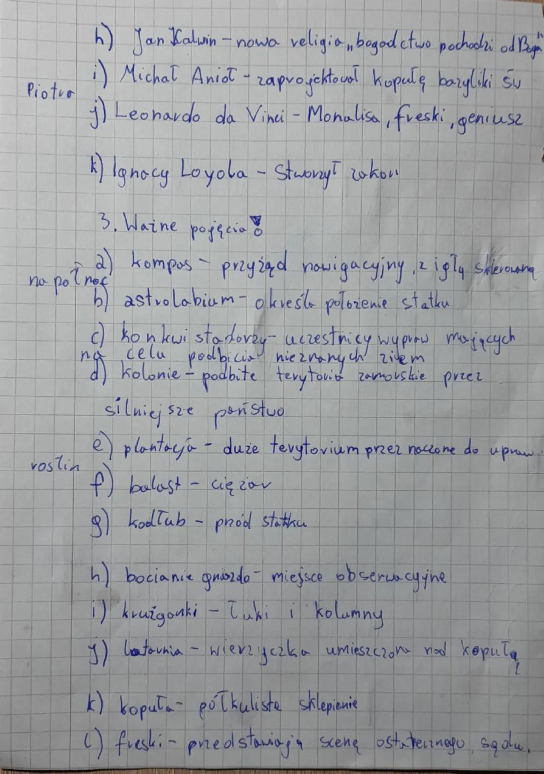 Narodzing nowożytnego świata
Temat: Wielkie odkrycia geograficzne.
1. Ważne doty
1492-Odkrycie Ameryki przez Krzysztofa Kolumbo.
1488- Odkry