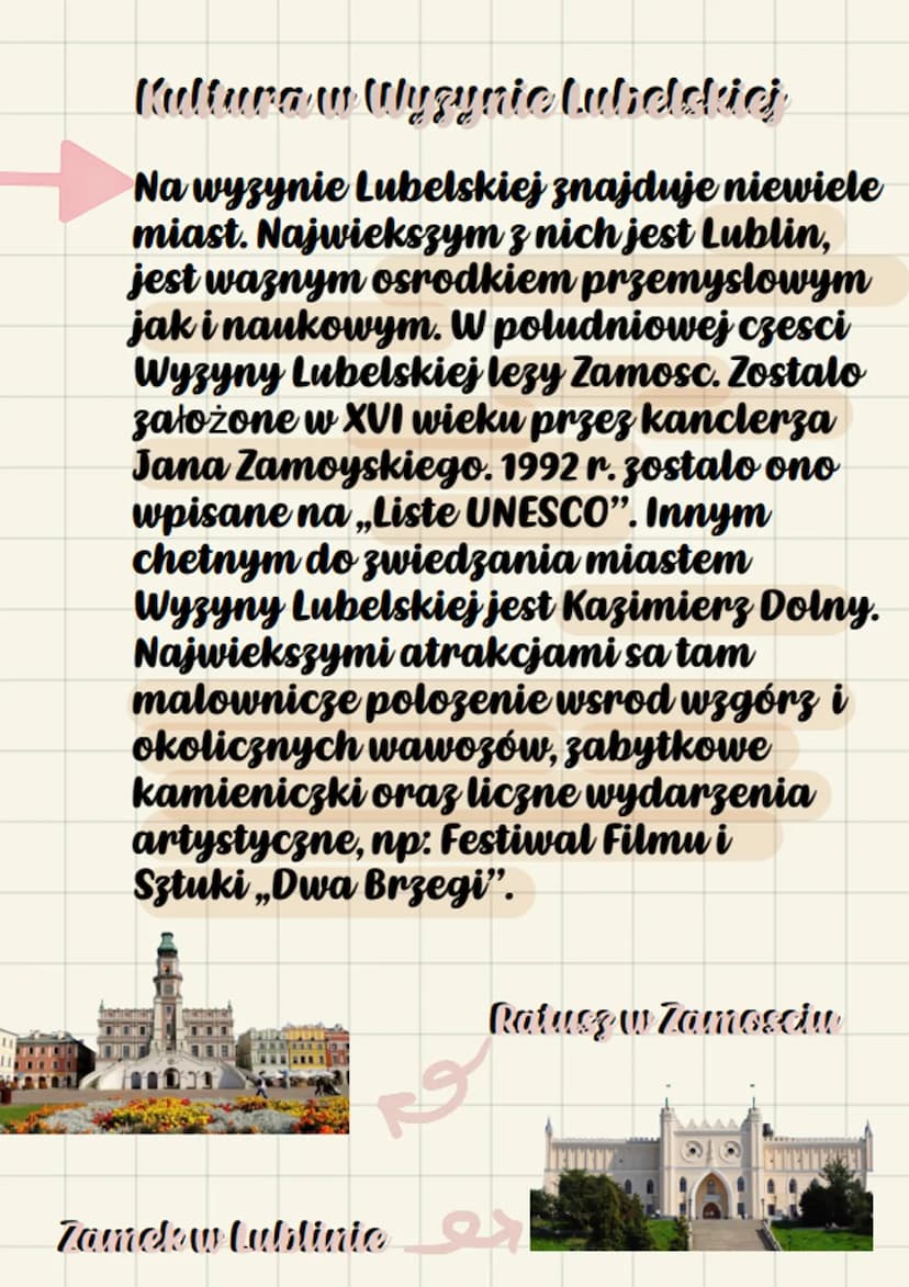 geografía
Krajobraz rolniczy Wyzyny Lubelskiej
W pasie Wyzyn Polskich na wschód od
doliny Wisly, lezy wyzyna Lubelska.
Tworza ja tereny równ