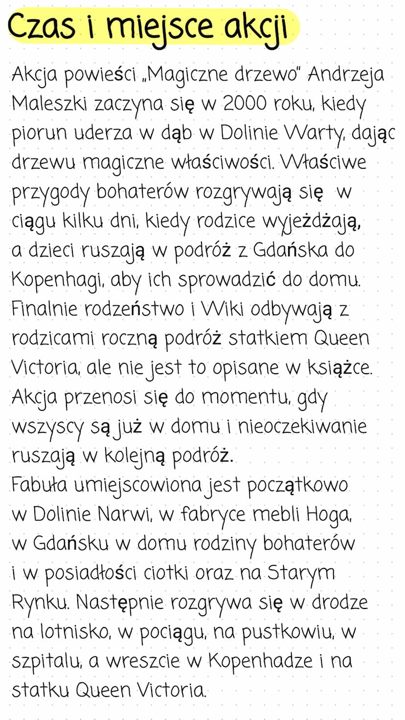 Magiczne drzewo
Streszczenie
„Magiczne drzewo. Czerwone krzesło" Andrzeja Maleszki
to opowieść pełna magii i niezwykłych przygód małych
boha