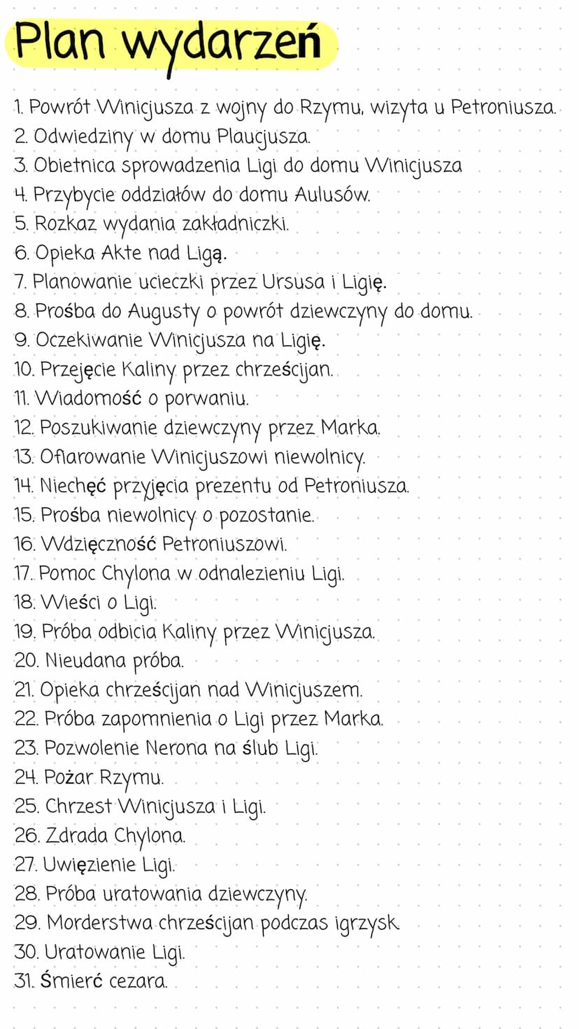 Quo Vadis
Streszczenie
Quo vadis Henryka Sienkiewicza to powieść historyczna opisująca
prześladowania pierwszych chrześcijan oraz rozwój ich