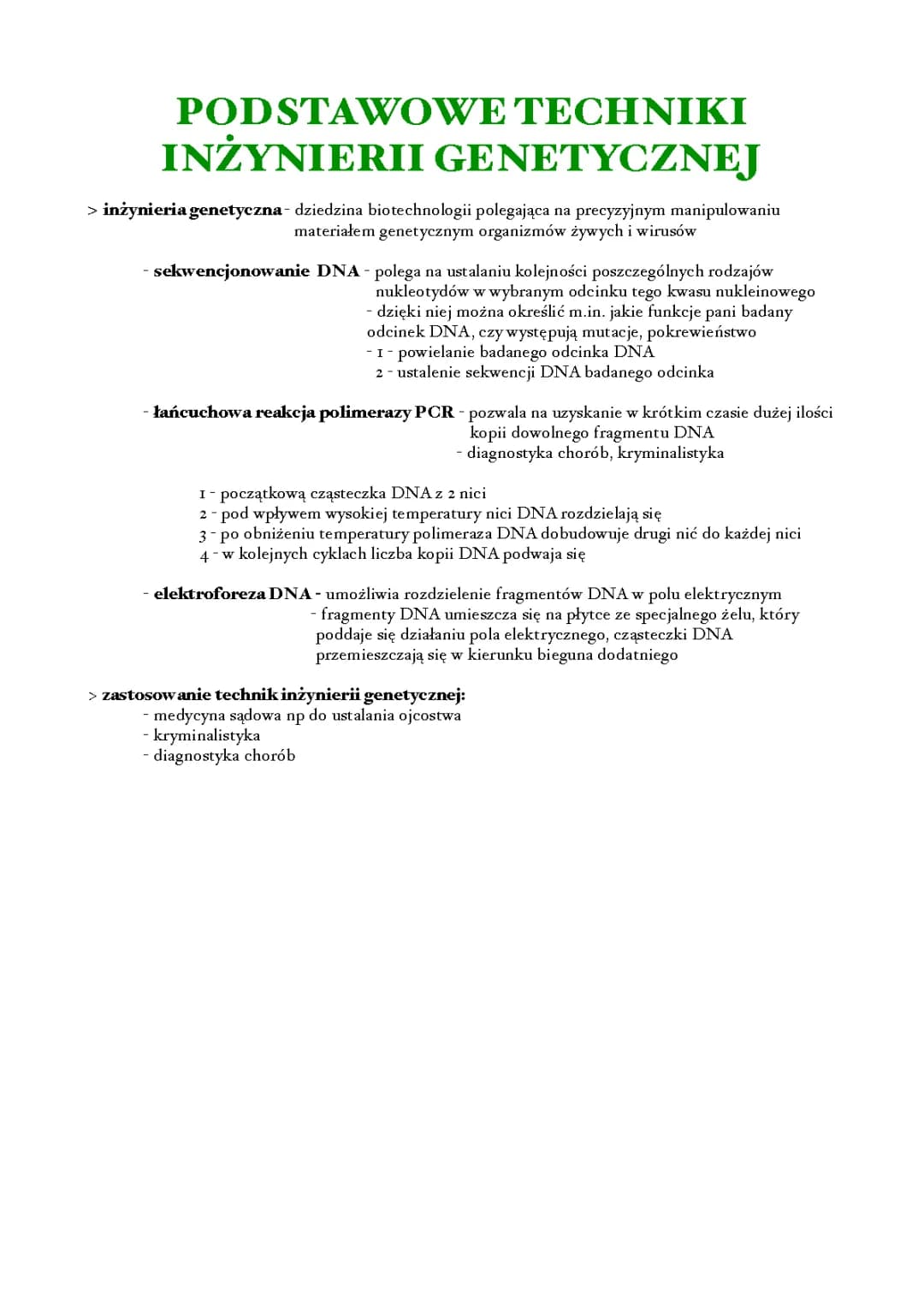 PODSTAWOWE TECHNIKI INŻYNIERII GENETYCZNEJ 3.2