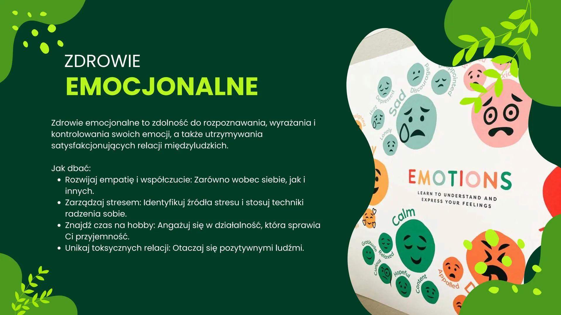 ZDROW
Twoje zdrowie jest w Twoich rękach 1.Definicja zdrowia
2. Podział zdrowia
• Zdrowie fizyczne
• Zdrowie psychiczne
Zdrowie emocjonalne
