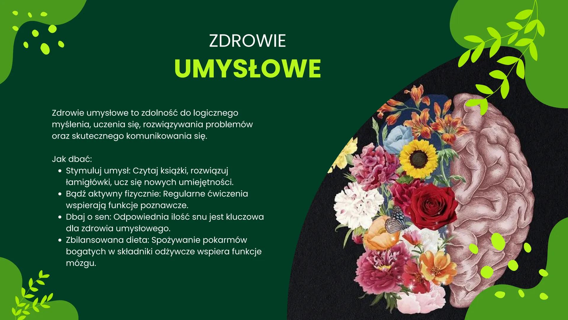 ZDROW
Twoje zdrowie jest w Twoich rękach 1.Definicja zdrowia
2. Podział zdrowia
• Zdrowie fizyczne
• Zdrowie psychiczne
Zdrowie emocjonalne

