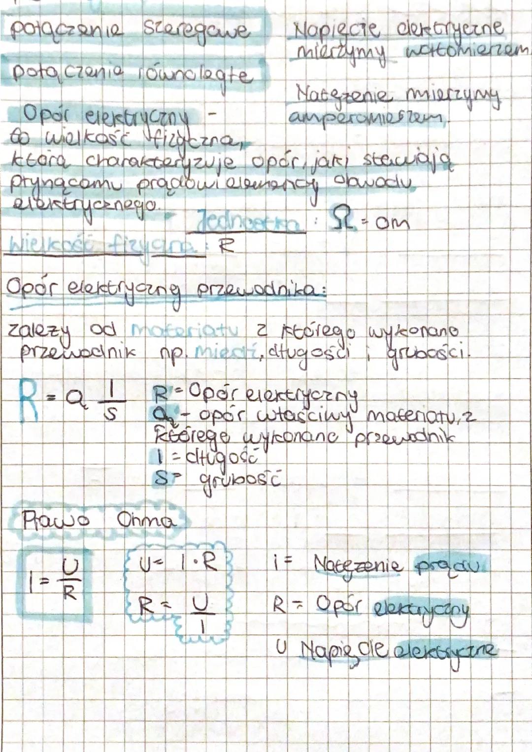 prad staty - Batene, akumulator
prąd zmienny - gniastko
Napięcie elektryczne - różnica potenciatów
między dwoma punktami abwodu.
W
Jodhcocha