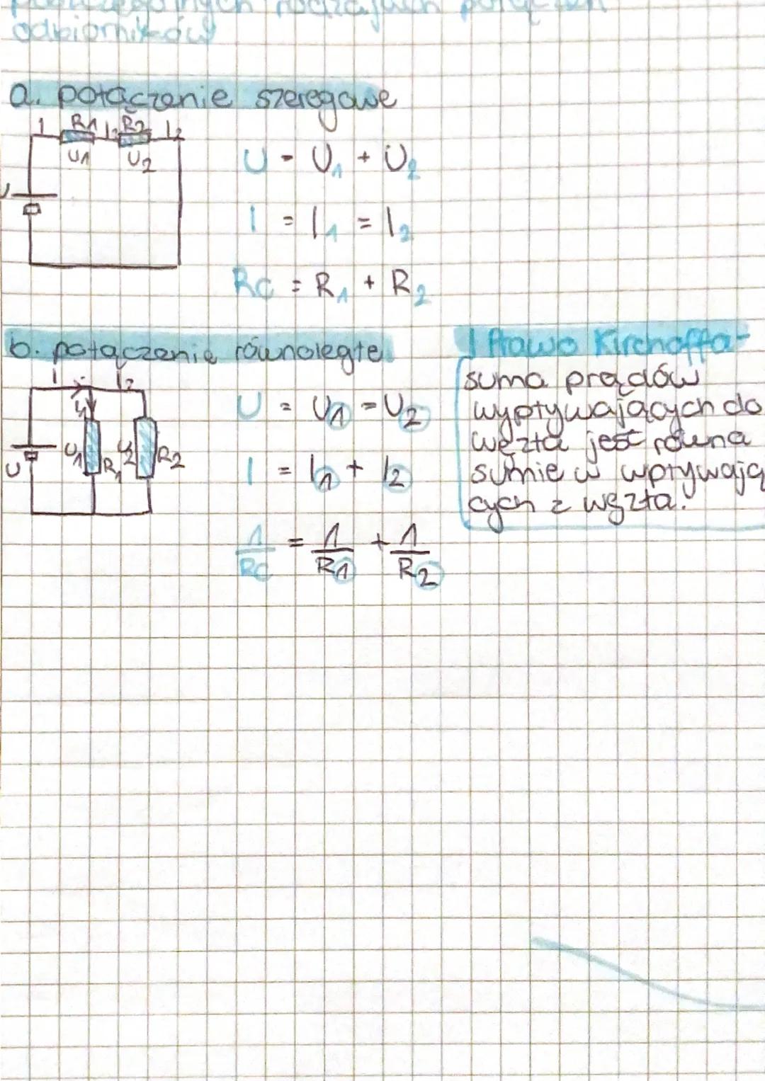 prad staty - Batene, akumulator
prąd zmienny - gniastko
Napięcie elektryczne - różnica potenciatów
między dwoma punktami abwodu.
W
Jodhcocha