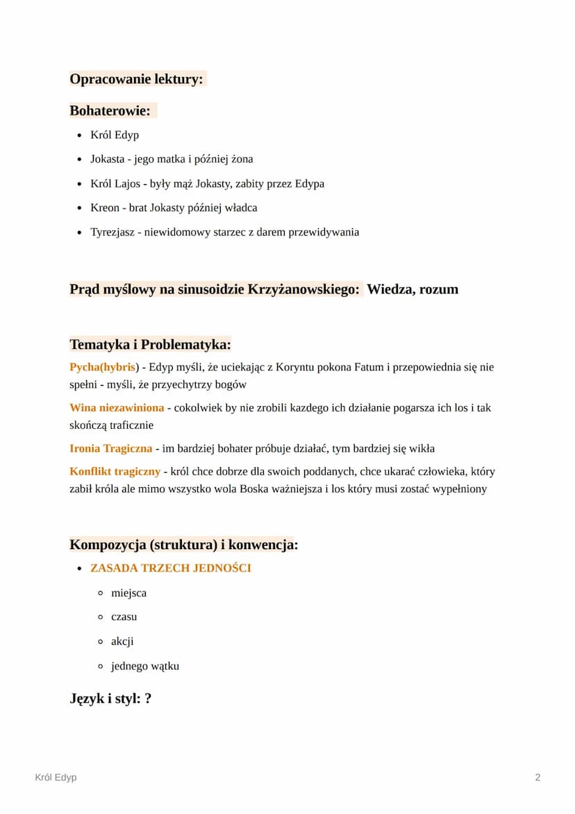 Król Edyp
Tytuł: Król Edyp
Autor: Sofokles
Elementy bibliografii autora:
Epoka literacka: Antyk
Rodzaj literacki: liryka
Gatunek literacki: 
