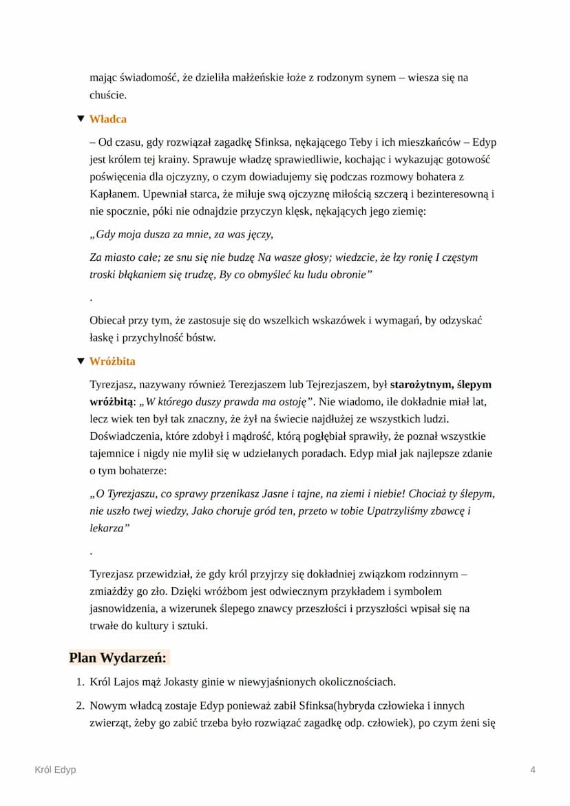 Król Edyp
Tytuł: Król Edyp
Autor: Sofokles
Elementy bibliografii autora:
Epoka literacka: Antyk
Rodzaj literacki: liryka
Gatunek literacki: 