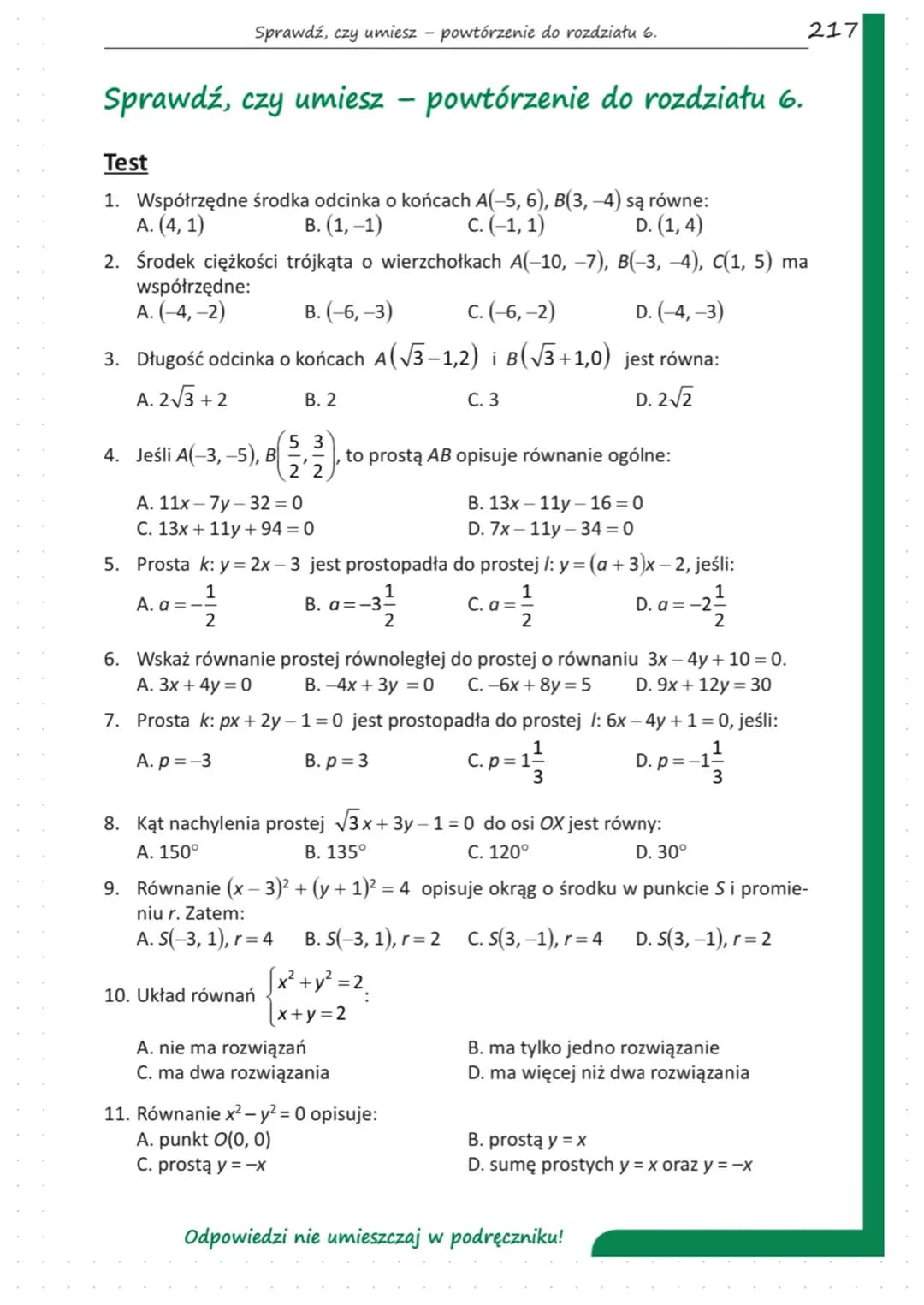 Odcinek w układzie współrzędnych
Geometria analityczna to dział matematyki, w którym podstawową rolę odgrywa układ współrzędnych na
płaszczy