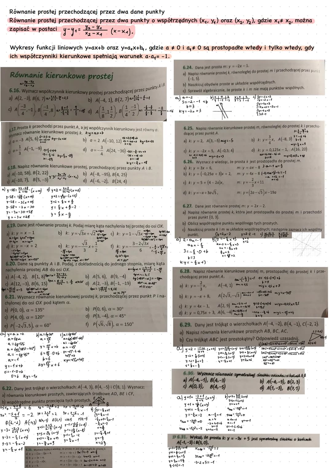 Odcinek w układzie współrzędnych
Geometria analityczna to dział matematyki, w którym podstawową rolę odgrywa układ współrzędnych na
płaszczy