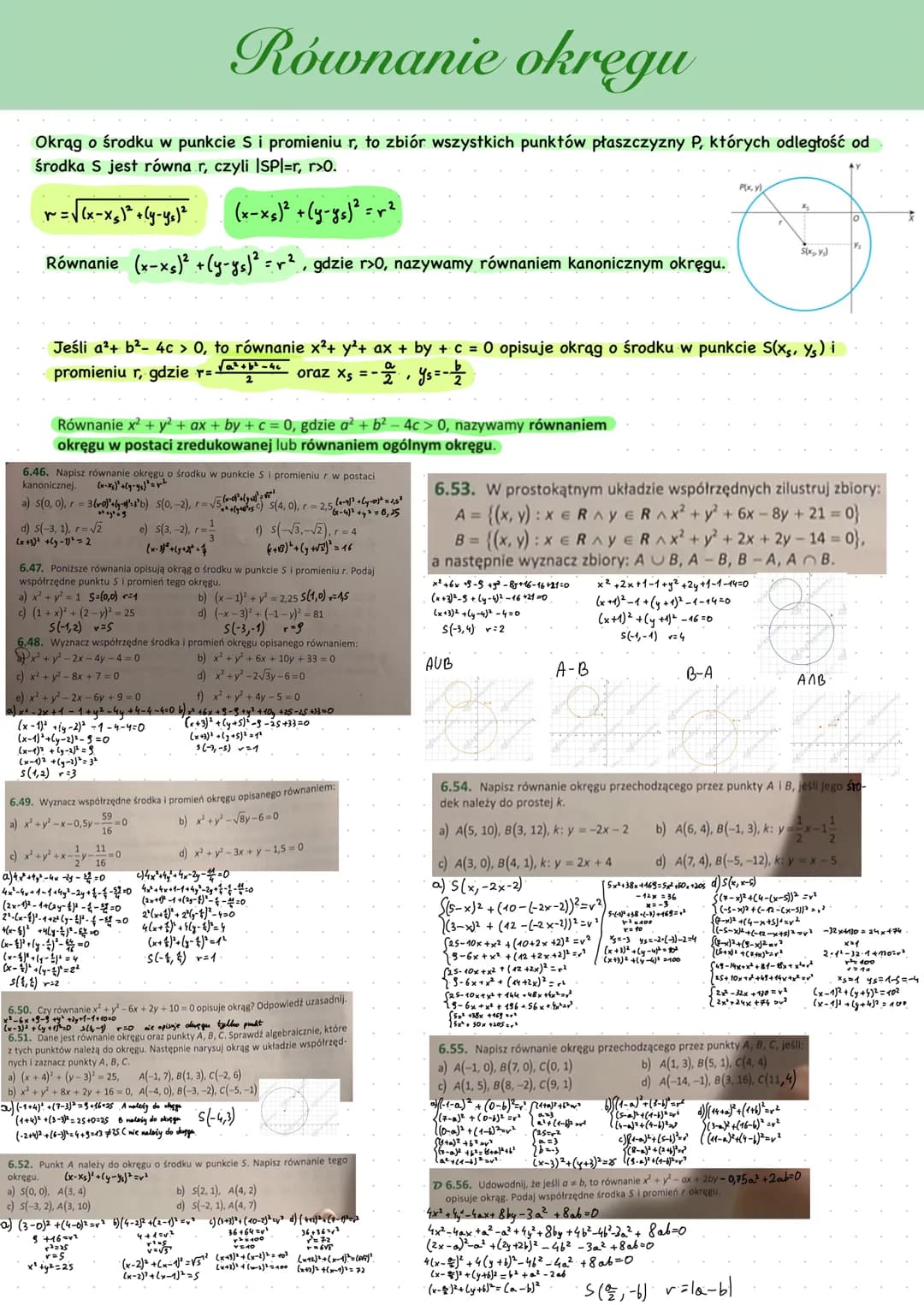 Odcinek w układzie współrzędnych
Geometria analityczna to dział matematyki, w którym podstawową rolę odgrywa układ współrzędnych na
płaszczy