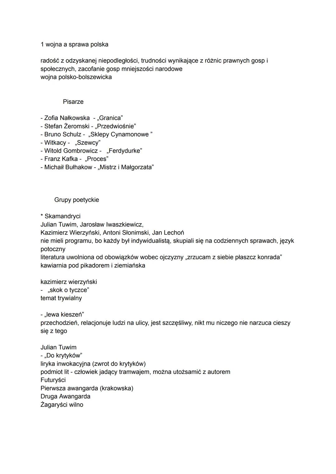 Bilans epoki
-> 1918
-> inne ważne wydarzenie:
Dwudziestolecie międzywojenne
•Wielki kryzys ekonomiczny z 1929 r.
->1939
Pierwsza dekada to 