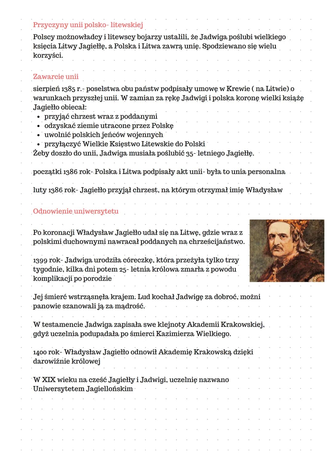 Unia Polski z Litwą
Unia polsko-węgierska.
Po śmierci Kazimierza Wielkiego królem Polski został jego siostrzeniec, król
Węgier Ludwik.
Polac