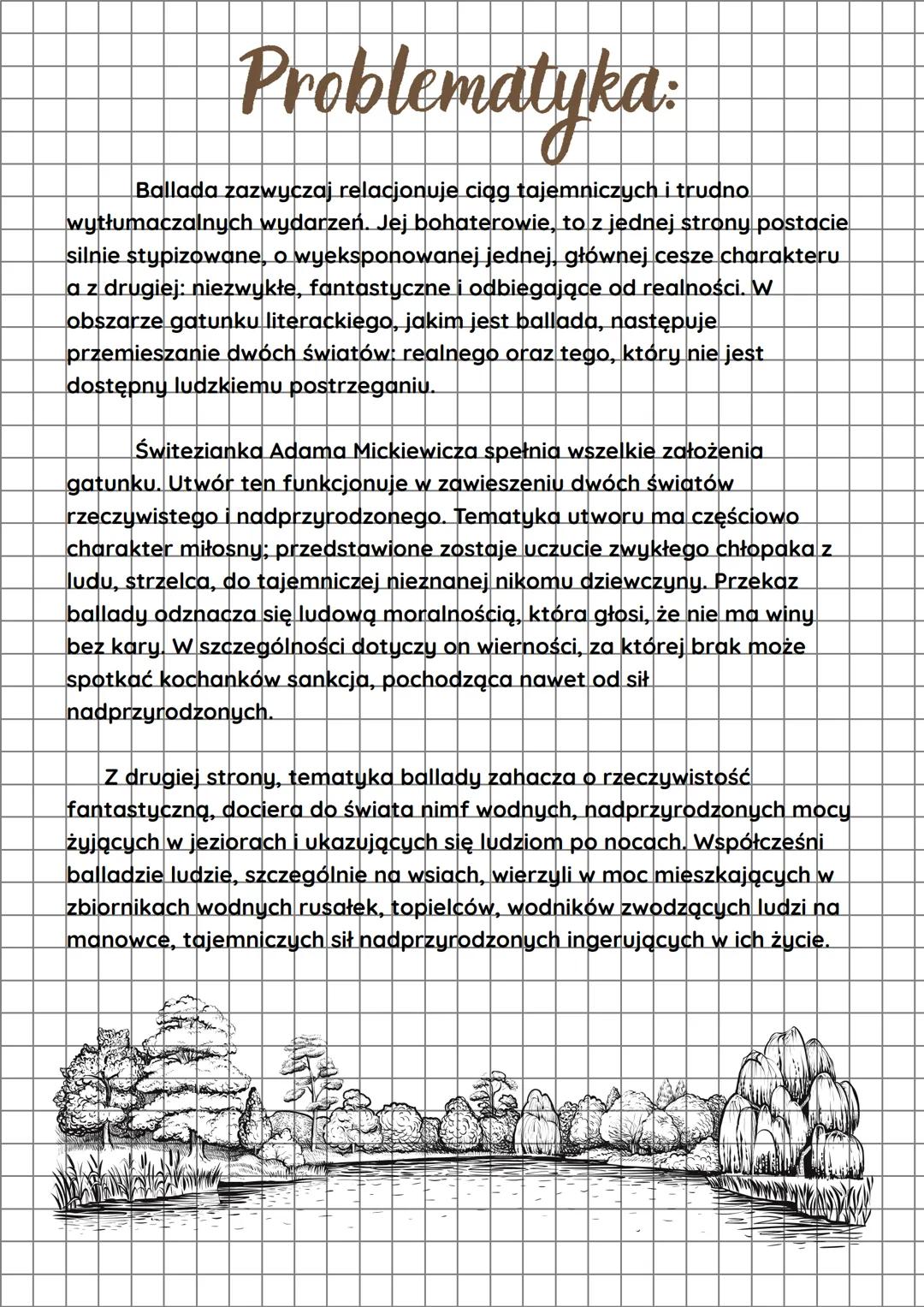 --- OCR Start ---
Switezianka
...A gdzie przysiega? gdzie moja rada?
Wszak kto przysięge naruszy.
Ach, biada jemu, za życia biada!
I biada j
