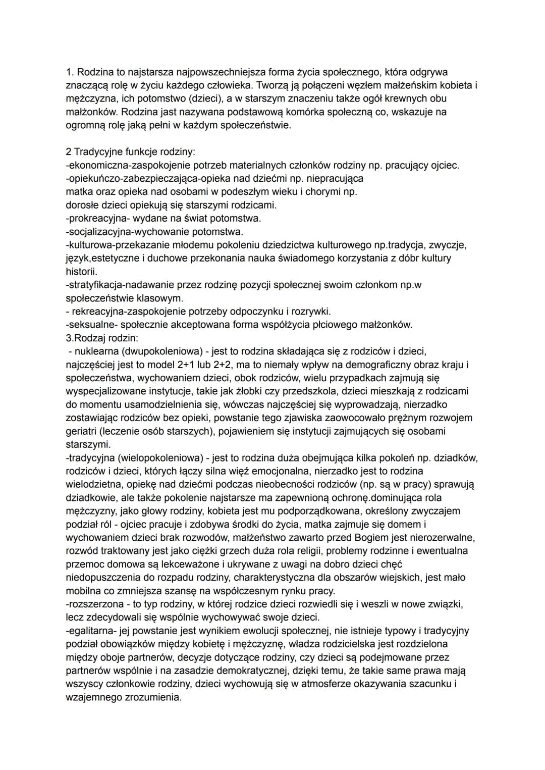 1. Rodzina to najstarsza najpowszechniejsza forma życia społecznego, która odgrywa
znaczącą rolę w życiu każdego człowieka. Tworzą ją połącz