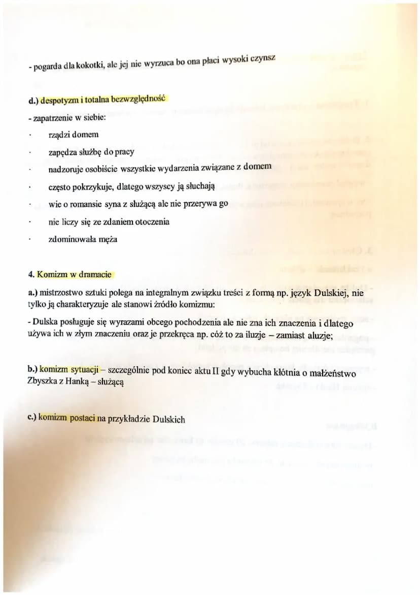 Temat: Portret rodziny Dulskich w tragifarsie kołtuńskiej Moralności pani Dulskiej G.
Zapolskiej.
1. Tragifarsa - określenie komedii łączące