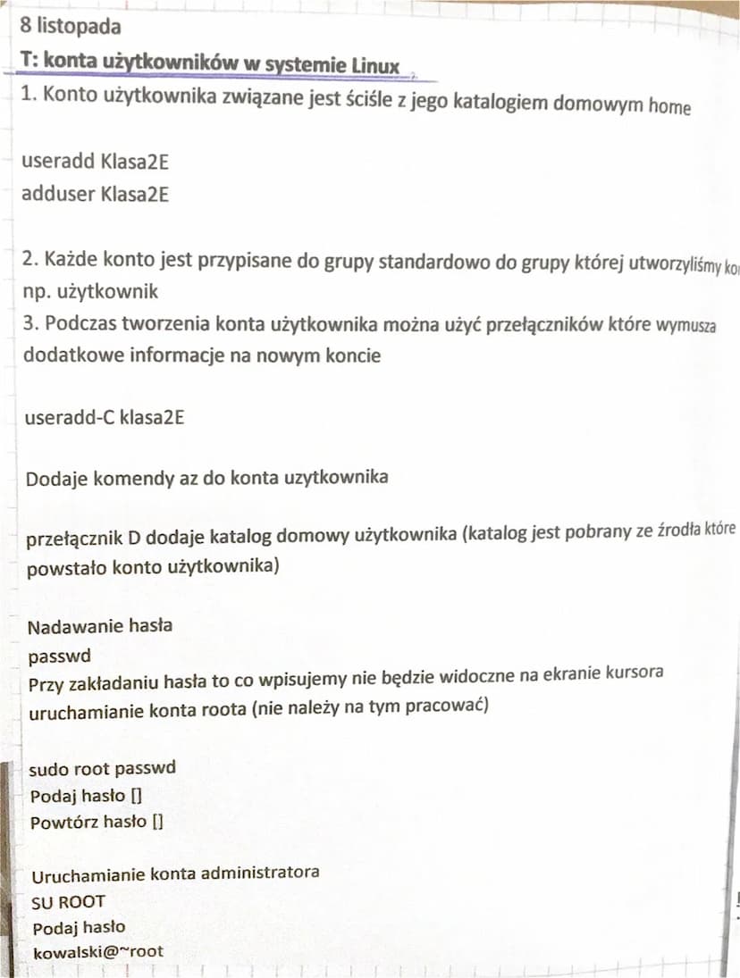 T: Menedżer startowy Linuxa
/ETC/GRUB
1: menedżer startowy Linuxa jest to program mający za zadanie umożliwienie wyboru
użytkownikowi konkre