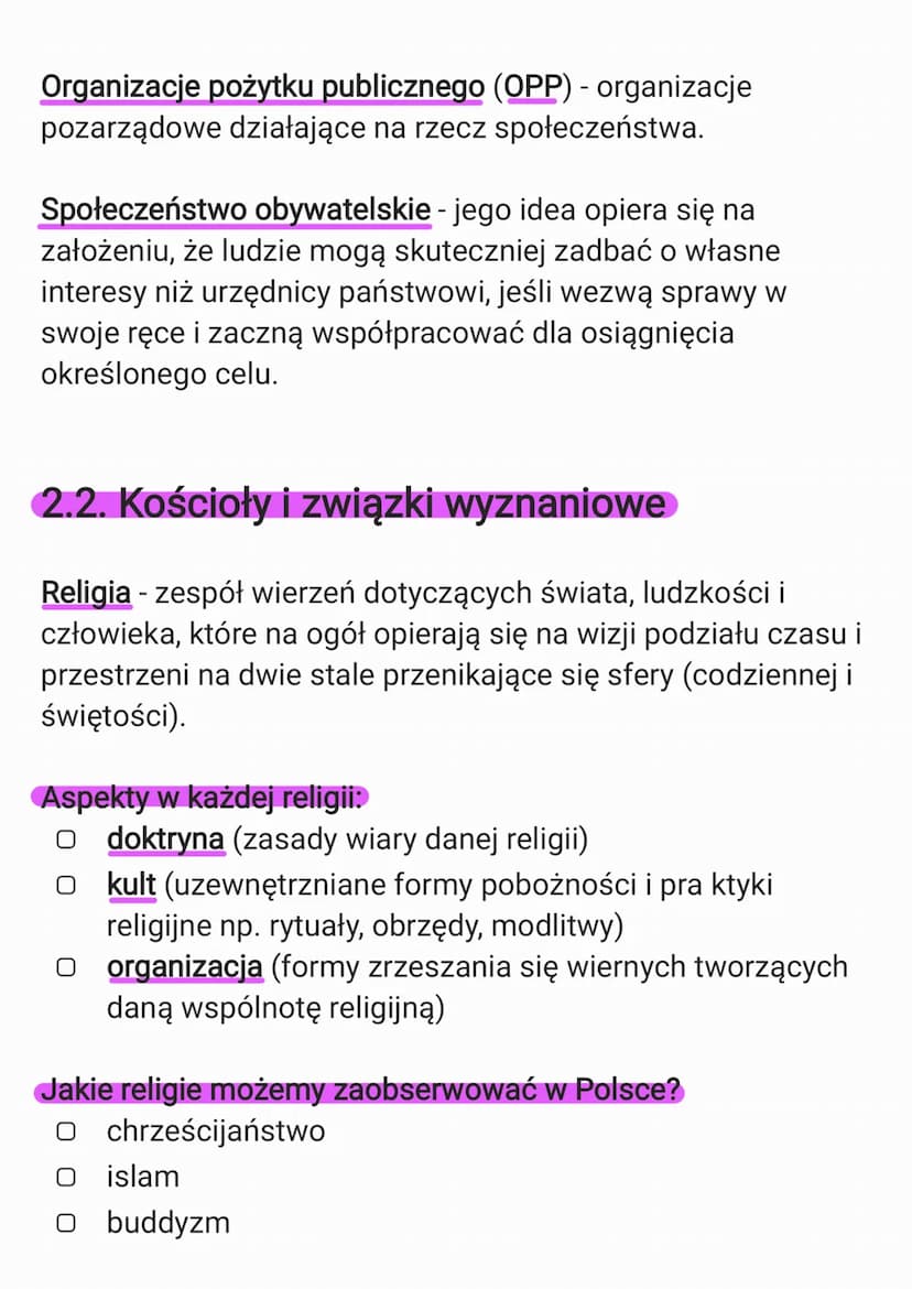 2. Aktywność obywatelska
2.1. Organizacje pozarządowe
Sektory w kraju
O sektor państwowy
●
obejmuje polityków i urzędników, których zadanie
