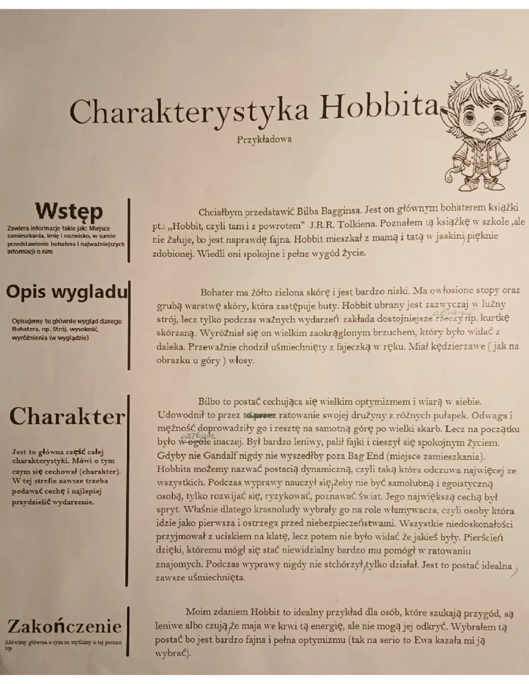 Charakterystyka Hobbita