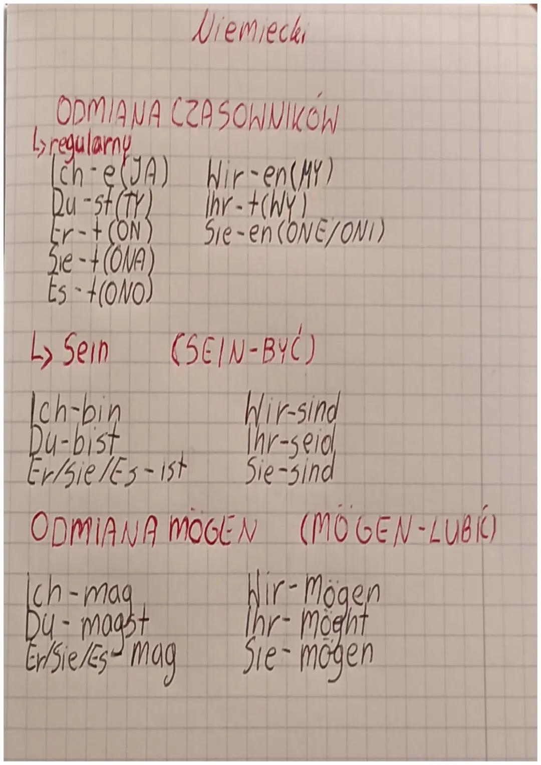 Zasady Gramatyki Języka Niemieckiego