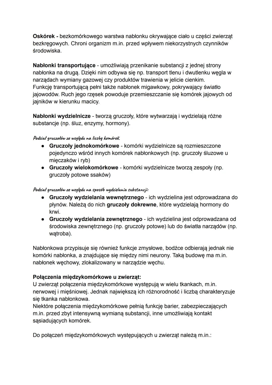 Tkanki pierwotne, czyli listki zarodkowe, formują się podczas wczesnych etapów
rozwoju zarodkowego. W późniejszych etapach powstają z nich:
