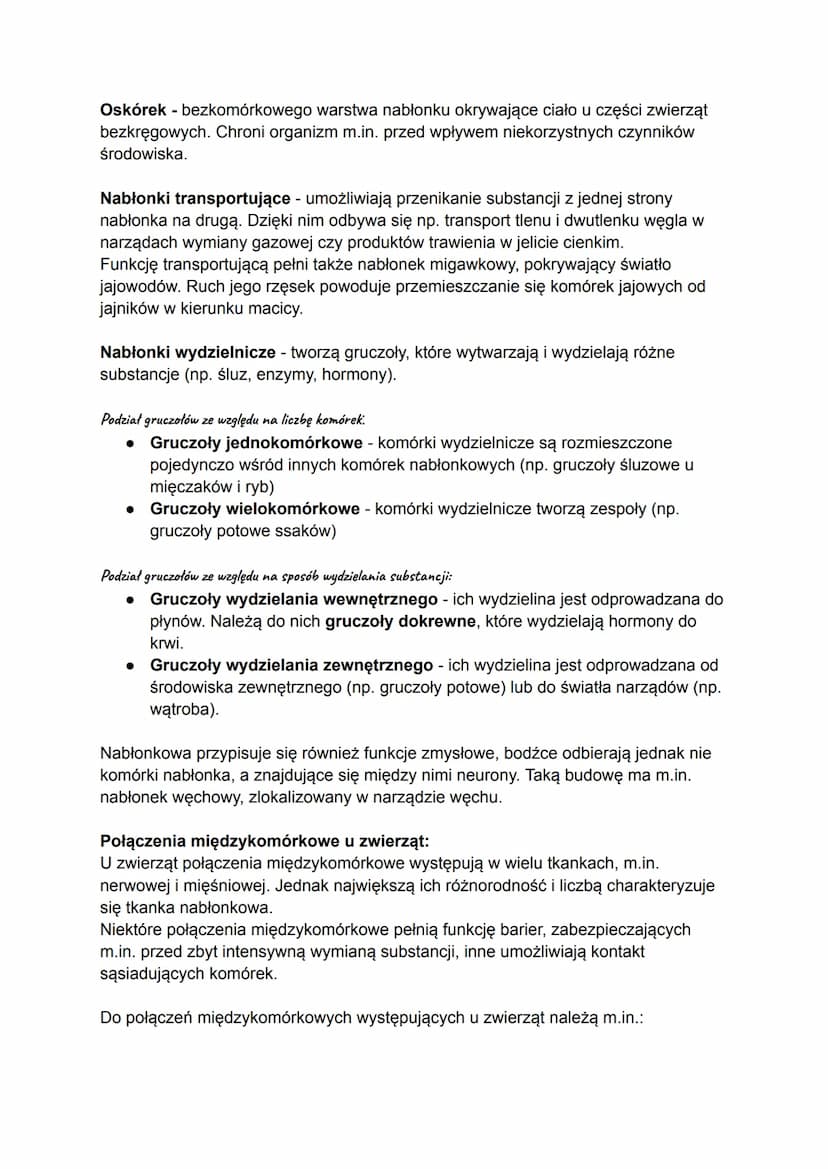 Tkanki pierwotne, czyli listki zarodkowe, formują się podczas wczesnych etapów
rozwoju zarodkowego. W późniejszych etapach powstają z nich:
