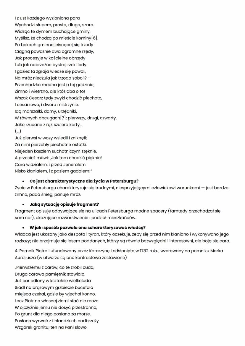 Ustęp (wydzielona część tekstu lub utworu muzycznego)
epicki poemat opisowy
●
Obraz despoty w Ustępie II części Dziadów
●
wierszowany
klasyc