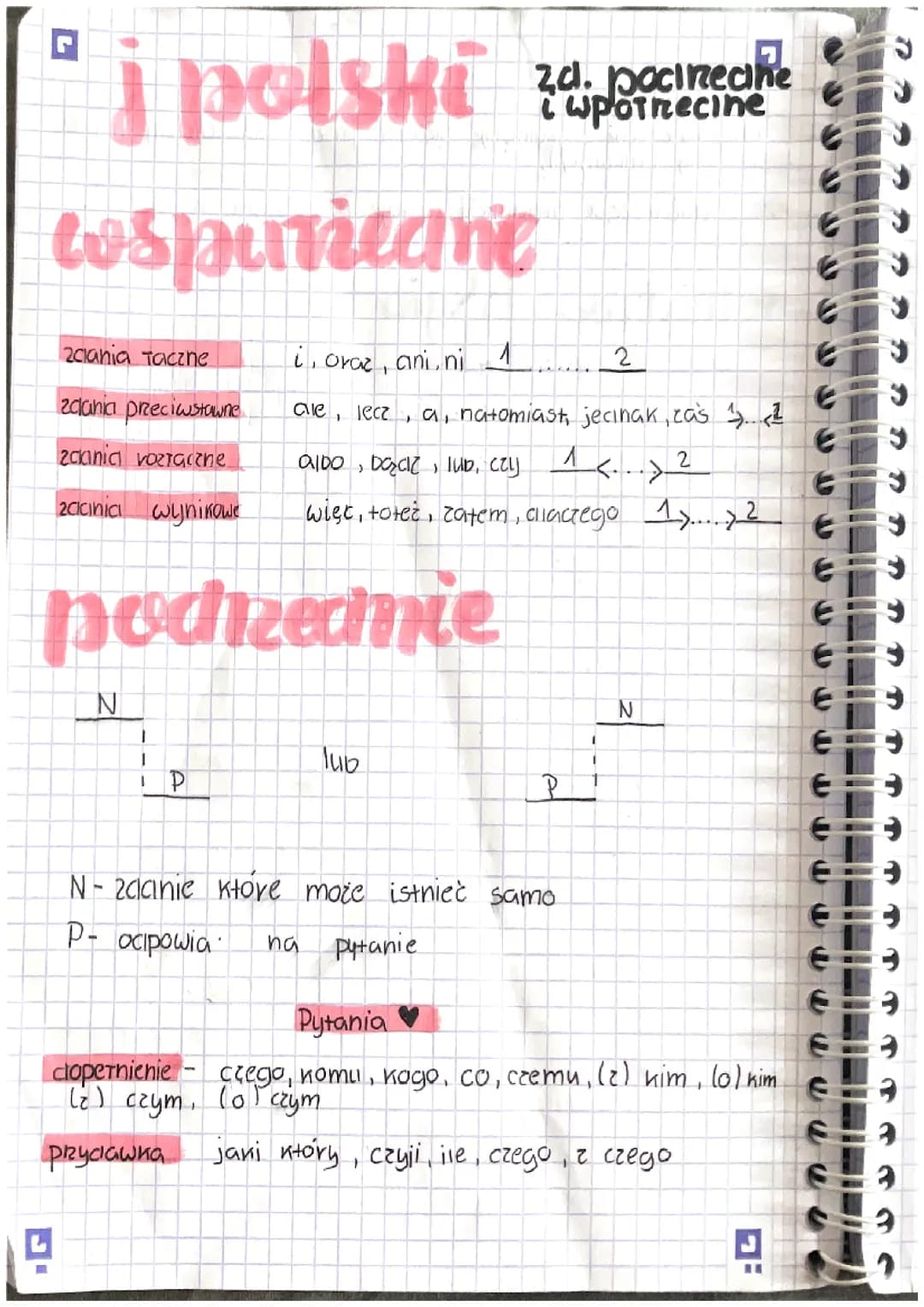  zdanie złożone podrzędnie i współrzędnie 