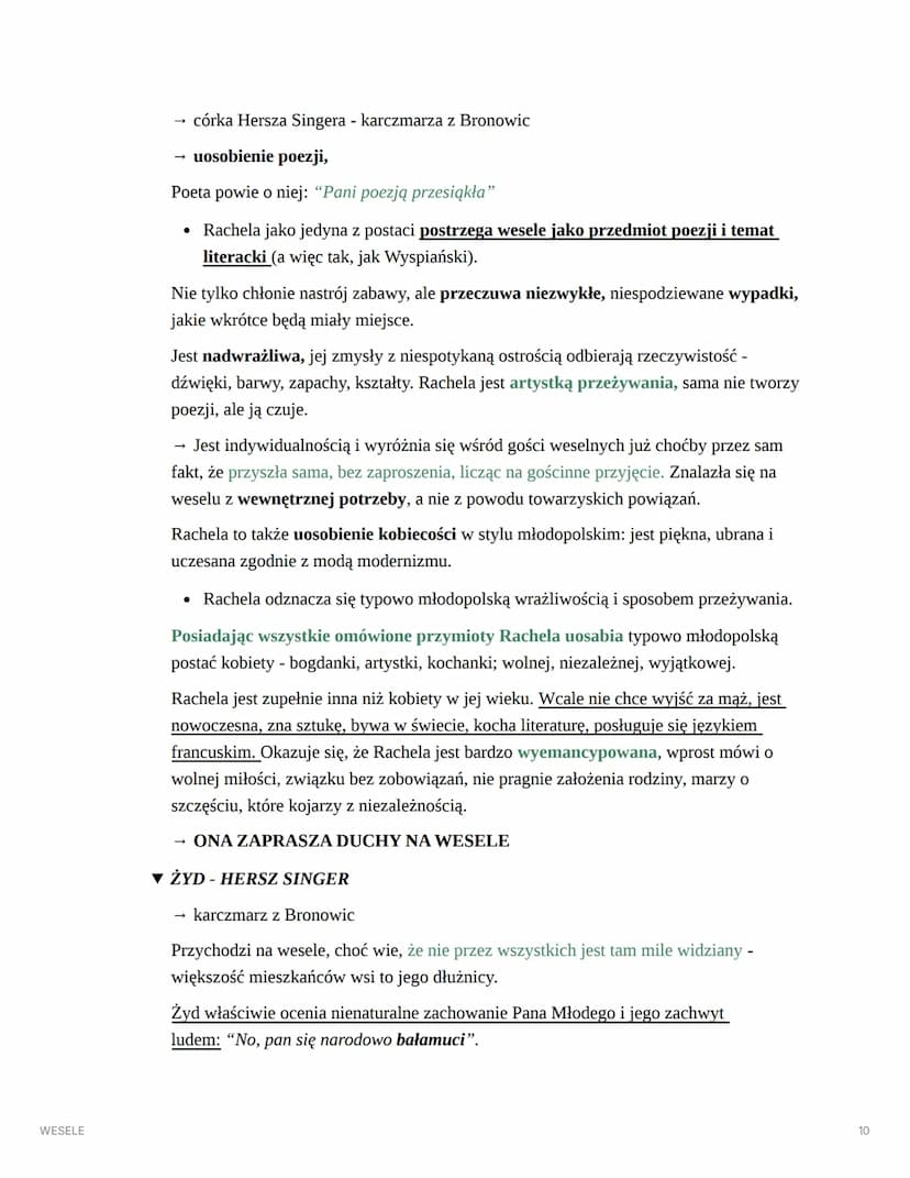 WESELE
WESELE
AUTOR: STANISŁAW WYSPIAŃSKI
▼ STRESZCZENIE
Polska pod zaborami.
W podkrakowskich Bronowicach, w domu Włodzimierza Tetmajera od