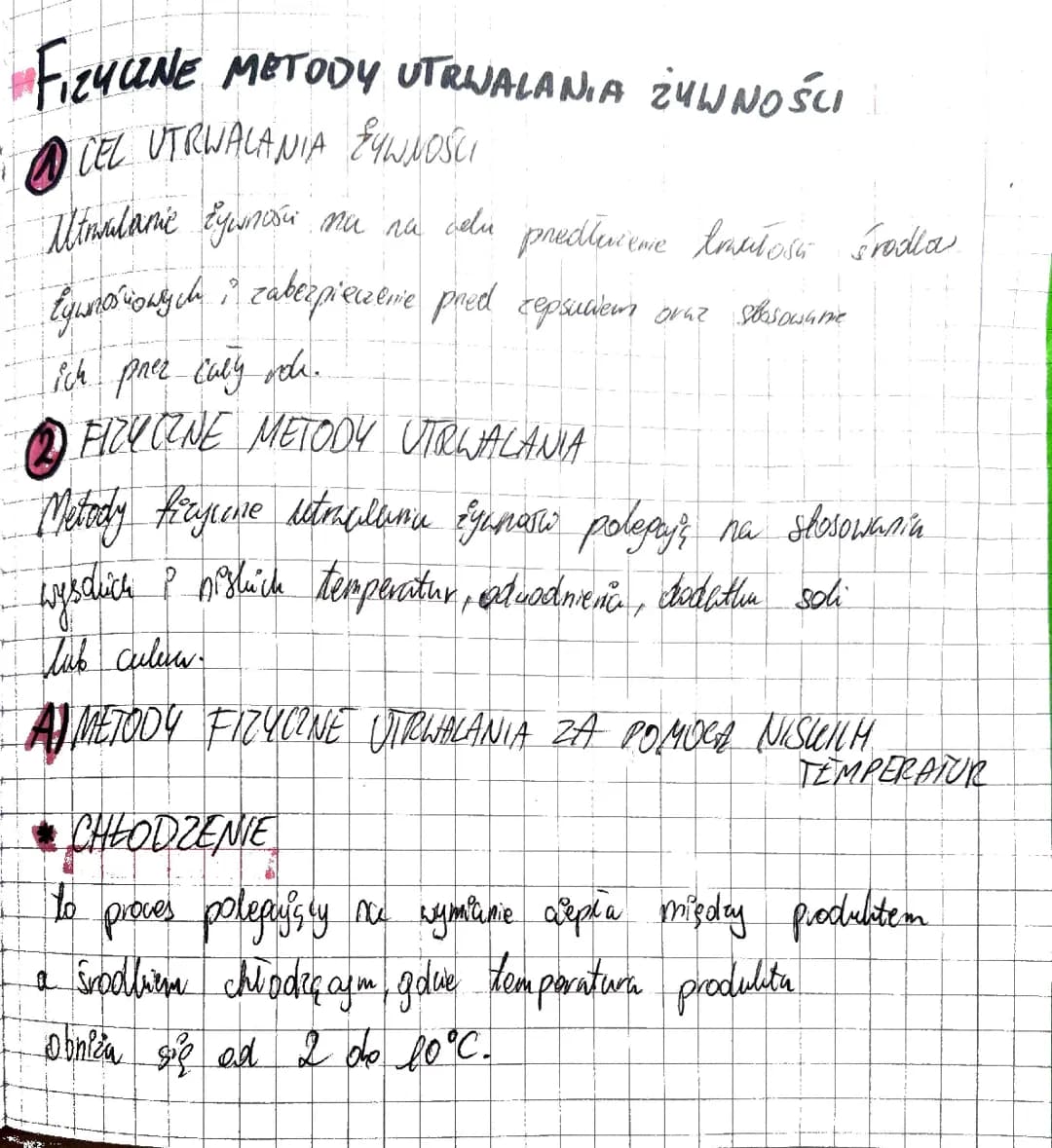 Fizyczne metody utrwalania żywności