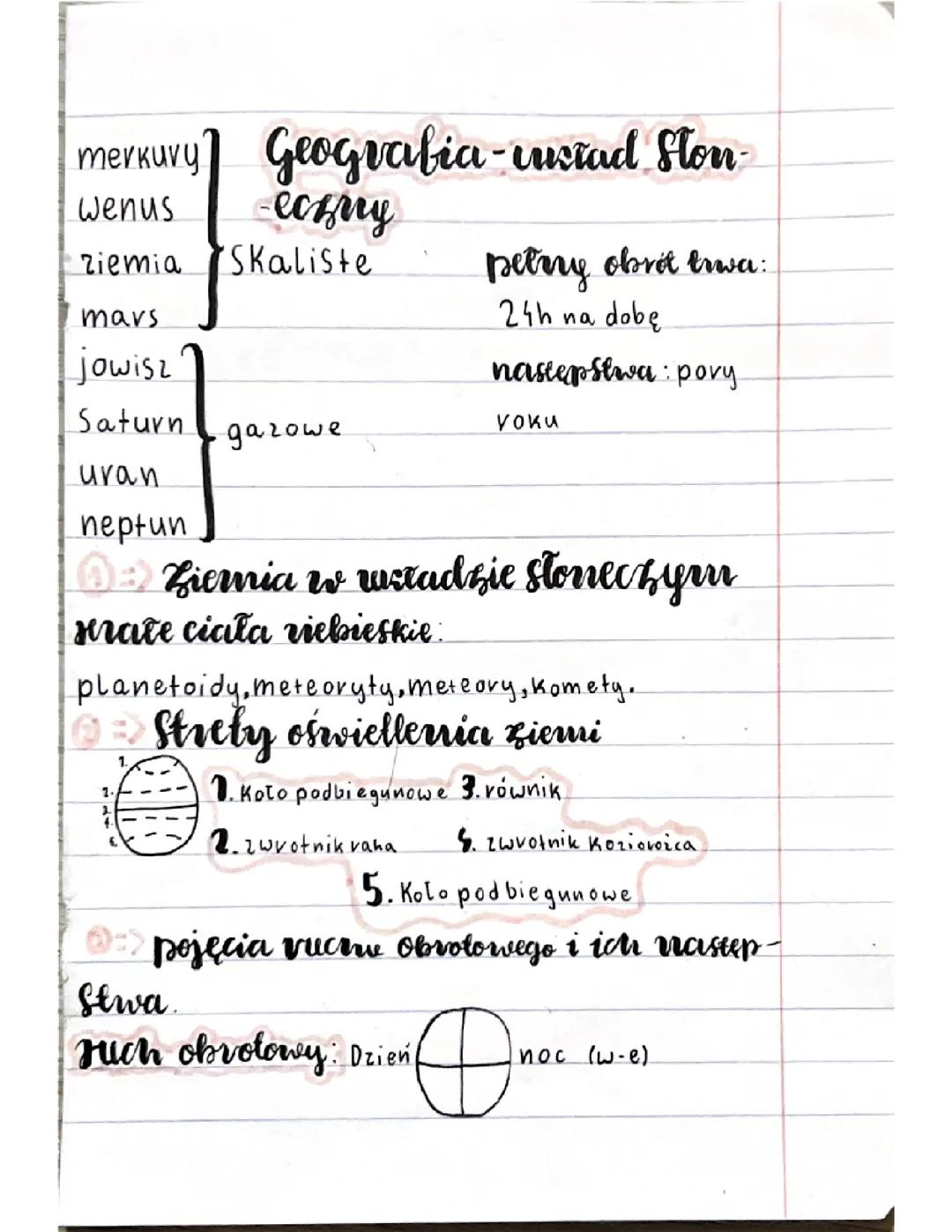 Geografia~układ słoneczny 