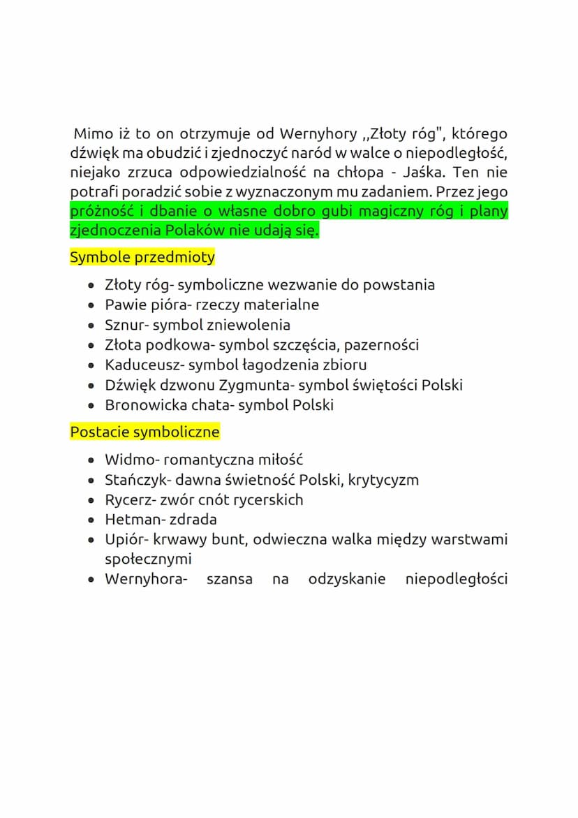 Akt 1
Temat: Opisanie obrazu wesela i dwóch grup społecznych (charakter realistyczno- społeczny)
Akt2
Temat: Przybycie zjaw, które pokazują 