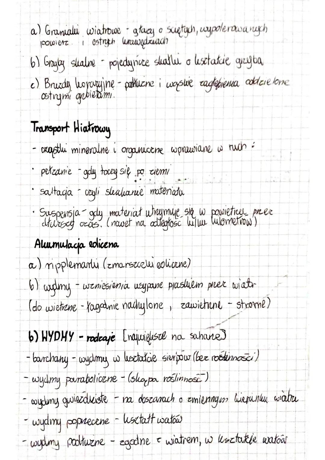 -
RZEZBIOTWÓRCZA DZIAŁALNOŚĆ WIATRU
Procesy eoliczne
erosya
transport
akumulacja
Te procesy uwarunkowane są:
•tuenuntiem, częstoriią występo