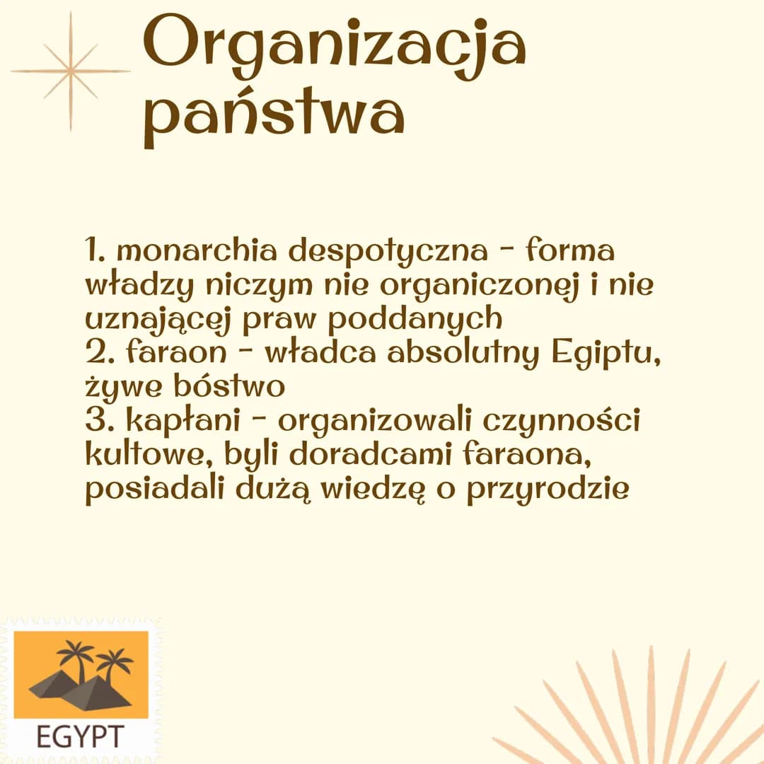 STAROŻYTNY EGIPT
Notatka Warunki naturalne
1. obszar około 1 miliona kilometrów
kwadratowych, w większości pustynny
2. żyzne czarne ziemie -