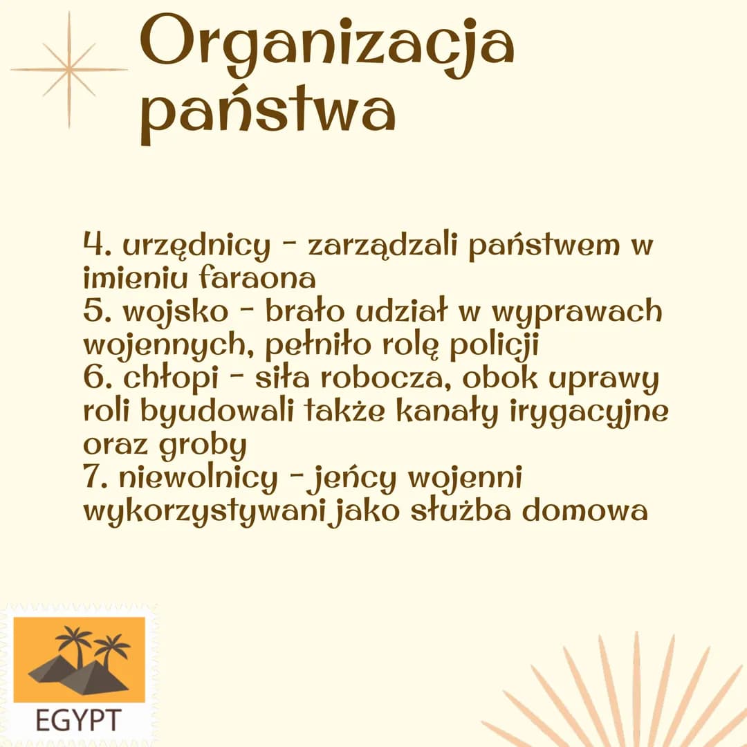 STAROŻYTNY EGIPT
Notatka Warunki naturalne
1. obszar około 1 miliona kilometrów
kwadratowych, w większości pustynny
2. żyzne czarne ziemie -