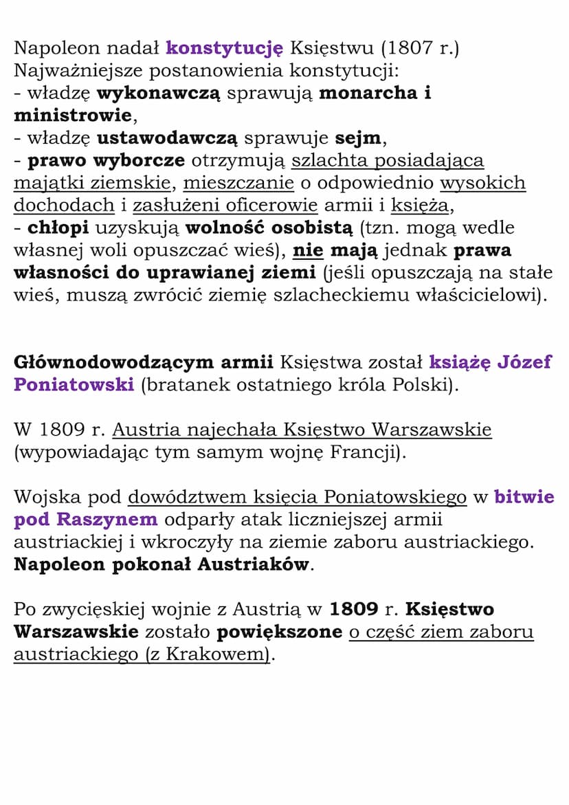 Epoka napoleońska
Cały dział. Dział VI,
kl. 6, WSiP
1797 - utworzenie Legionów Polskich we Włoszech
1799 - Napoleon pierwszym konsulem Franc