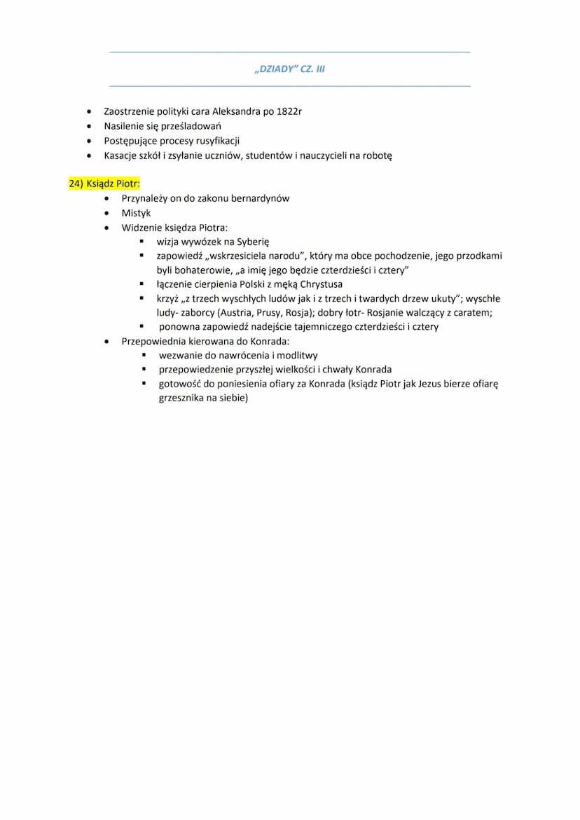 1) Cechy dramatu romantycznego:
Brak zasady trzech jedności
●
● Wielowątkowość
●
Łączenie elementów rzeczywistych i fantastycznych
● Otwarta