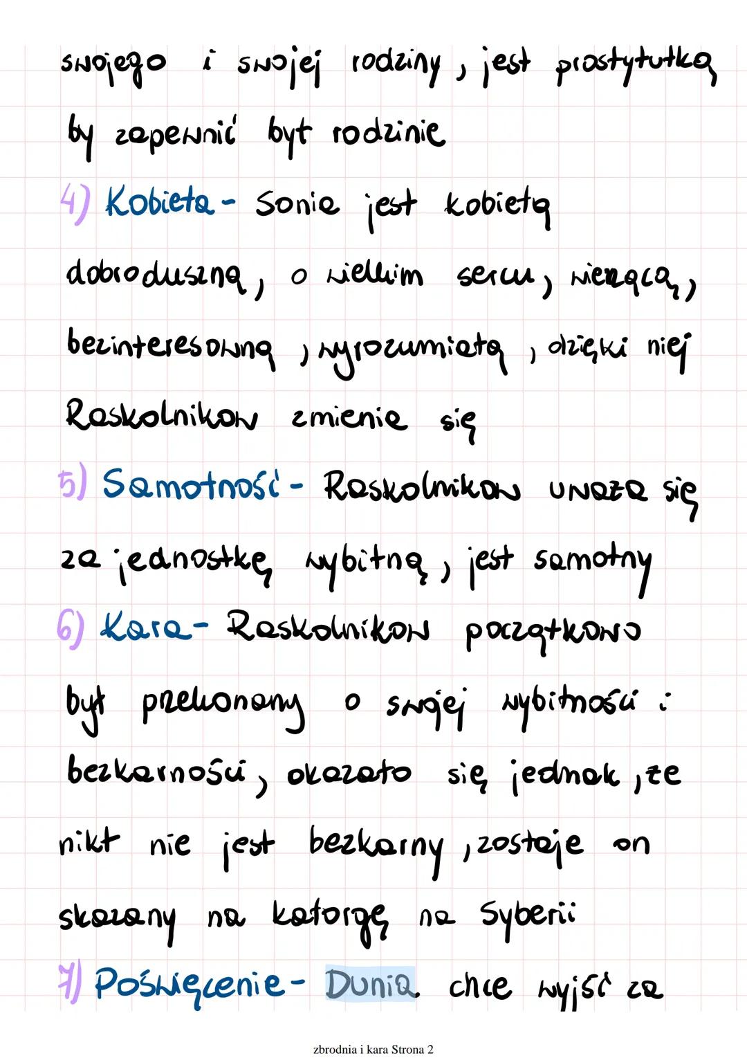 „Zbrodnia i kara
motyny
»)
1) Psychika mordercy - obraz specyficznego
mordercy, nie mającego NyRutSN sumienia,
prekonanego
。 teorii pod i ne
