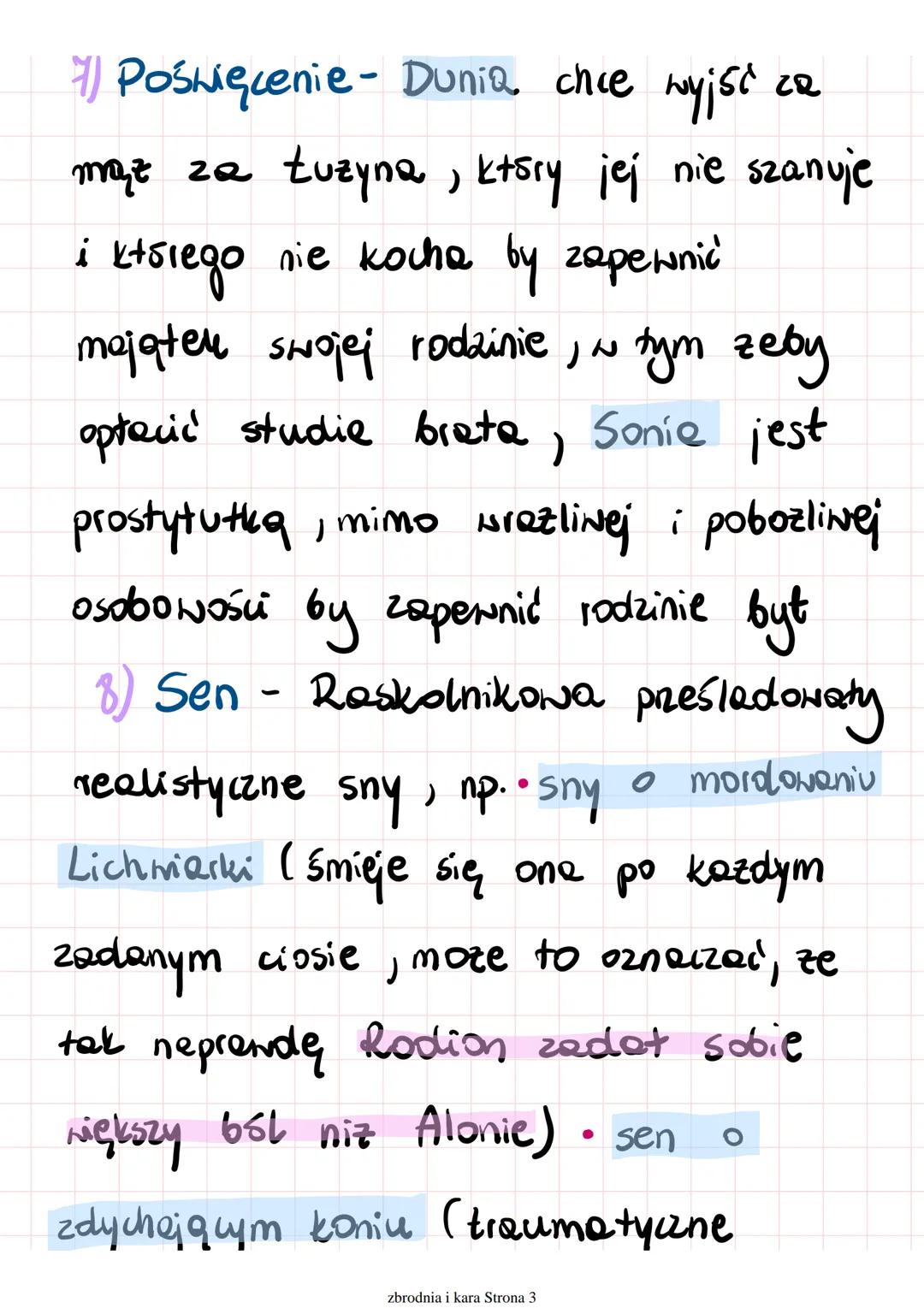 „Zbrodnia i kara
motyny
»)
1) Psychika mordercy - obraz specyficznego
mordercy, nie mającego NyRutSN sumienia,
prekonanego
。 teorii pod i ne